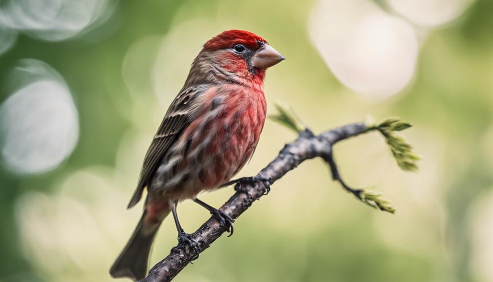 small red bird species