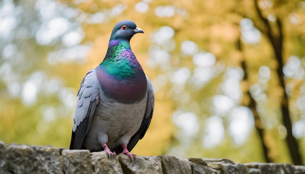 urban bird in flight