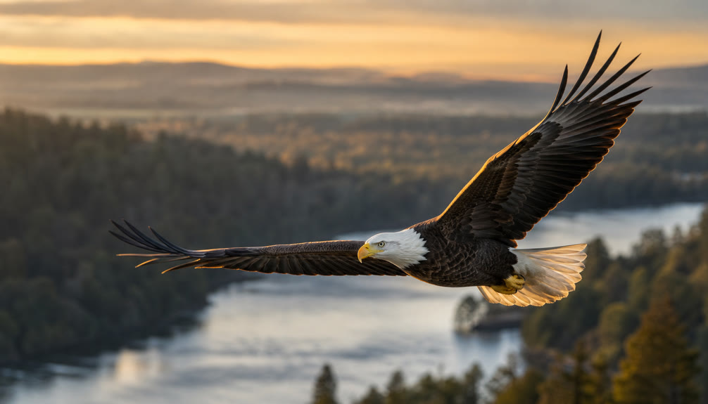 Top 15 Types Of Wild Birds (With Pictures) 7 Bald eagle soaring with wings spread