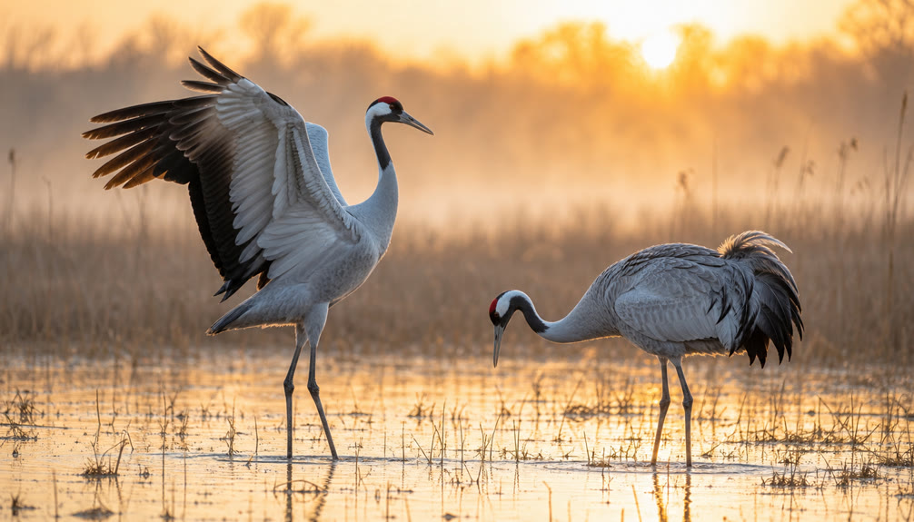 Top 15 Types Of Wild Birds (With Pictures) 15 Crane dancing in a wetland
