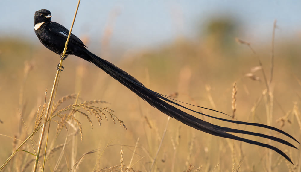 Top 15 Types Of Wild Birds (With Pictures) 6 Long-tailed wild bird showing dramatic breeding plumage