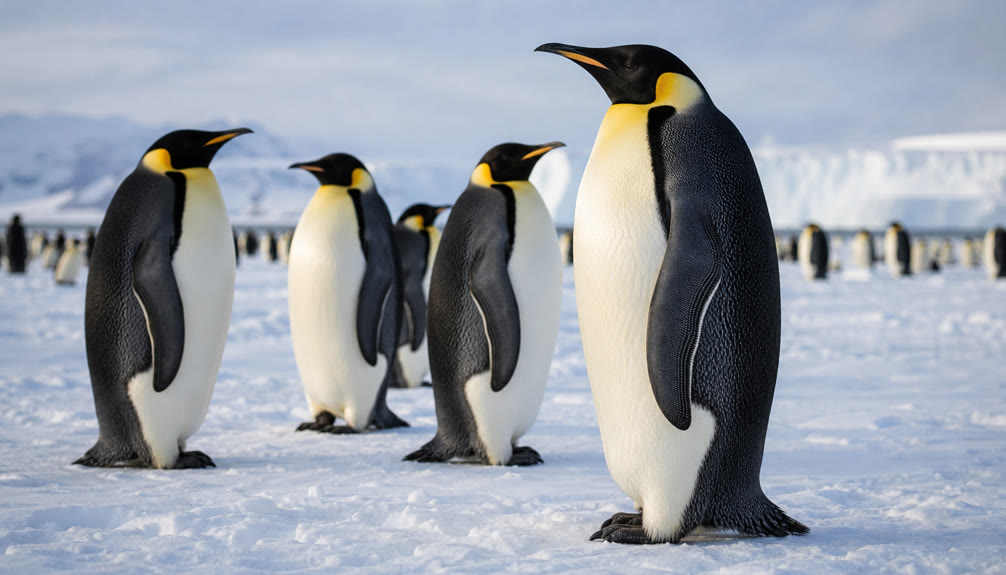 Top 15 Types Of Wild Birds (With Pictures) 14 Emperor penguins standing together on ice