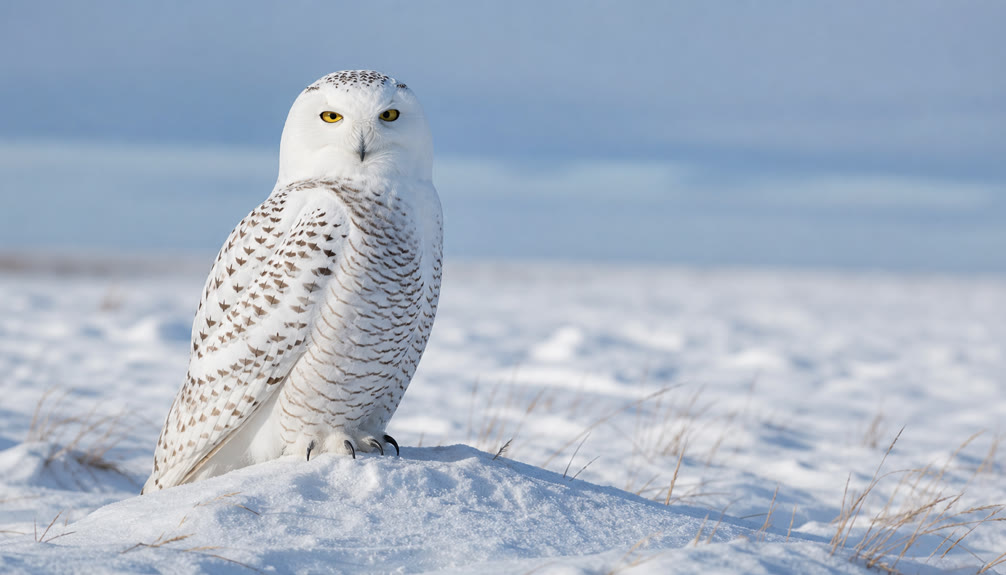 Top 15 Types Of Wild Birds (With Pictures) 9 Snowy owl in a pale Arctic setting